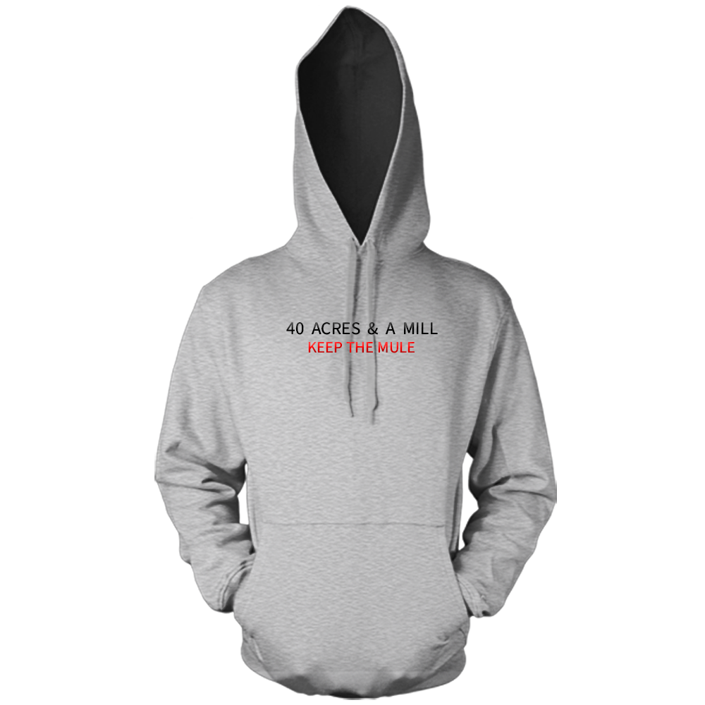 40 Acres & a MILL (Embroidery) Grey Hoody