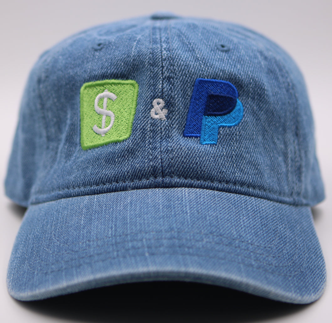 Denim Cash App & Paypal dad hat